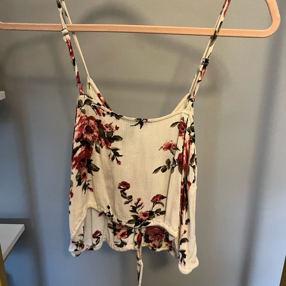 Floral Crop Tank - Picture 2 of 2